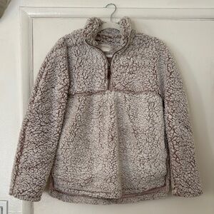 Cozy Cream/Pink Sherpa Jacket